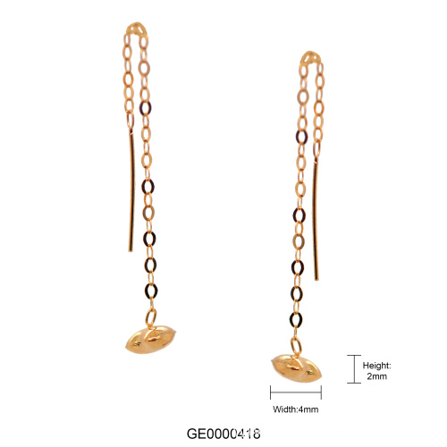 New earring3D earrings18K Dangle chain earrings for women